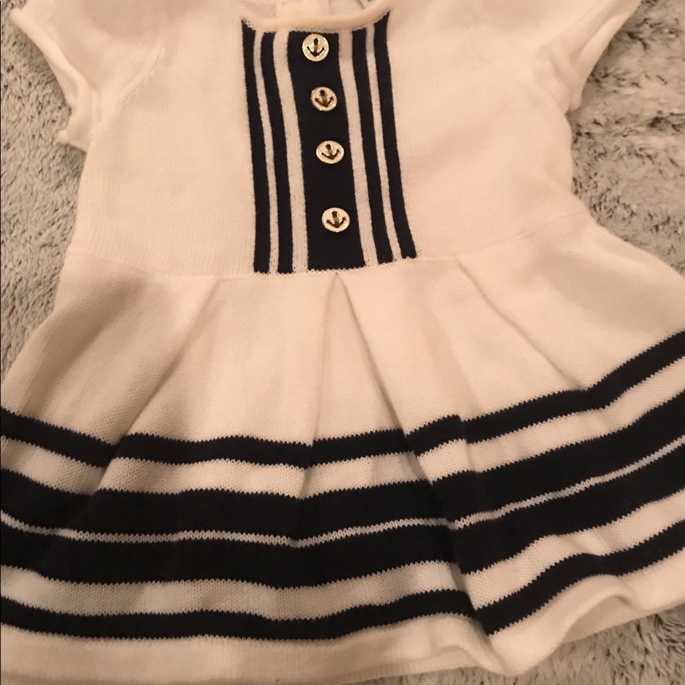 Janie and Jack knit sailor sweater dress
